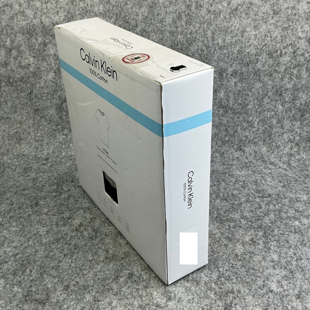 Calvin Klein Mens 4 Pack Classic Fit 100% Cotton Crew Neck T-Shirts Large Multi - Picture 6 of 11